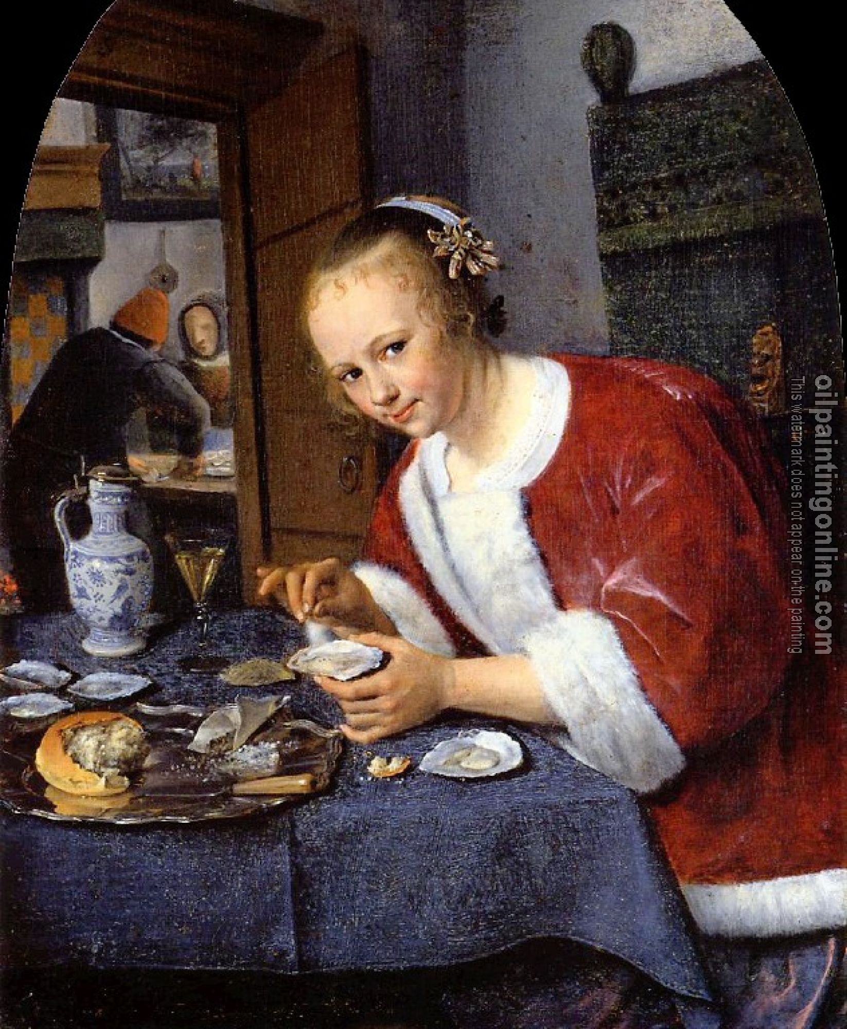 Steen, Jan - Girl Offering Oysters